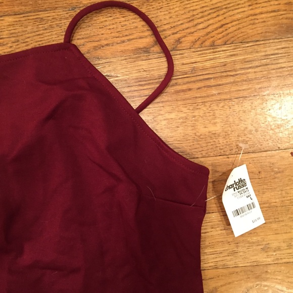 Burgundy Bodycon Dress - Picture 3 of 6